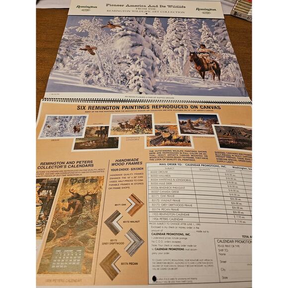 Vintage Remington Dupont Calendar 1990 Hunting and Wildlife Memorabilia - Picture 2 of 5